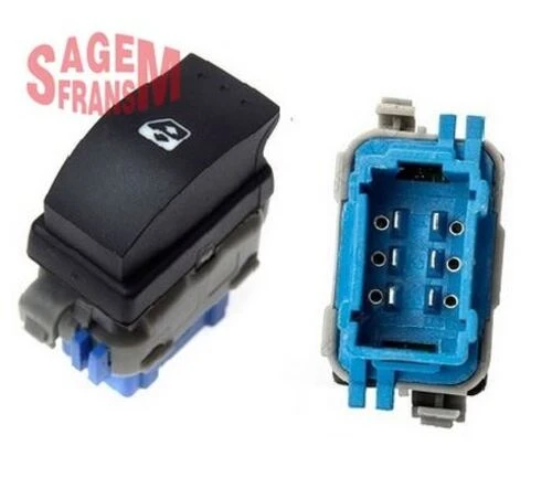 Sagem 500128 FR  Cam Düğmesi Ön Sağ Megane II-Kangoo III Mavi-Teklı ürün görseli 1