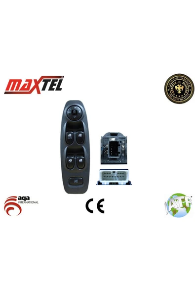 Maxtel 18203015  Cam Açma Düğmesi Accent 03-05 Ön Sol Dörtlü ürün görseli 1