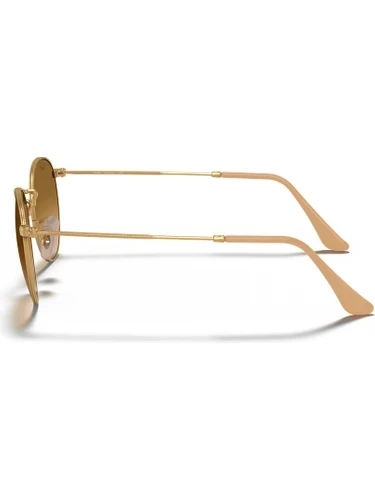 Ray-Ban Round Metal 3447 112/51 Gold-Light Brown Güneş Gözlüğü - 2