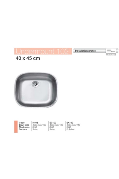 Kromevye 40X45Cm 0.60Mm Büyük Kafa Sifonlu - 2