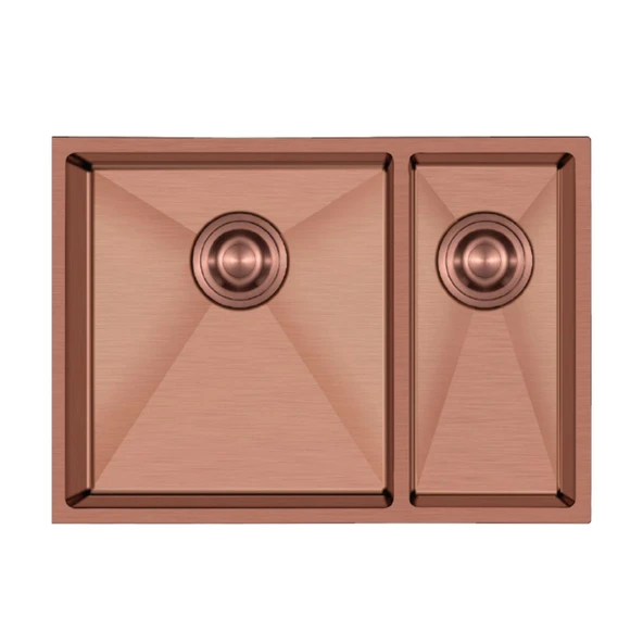 Crauf Stella 4563 PVD Bakır 1,5 Gözlü Sağ Paslanmaz Çelik Mutfak Eviyesi