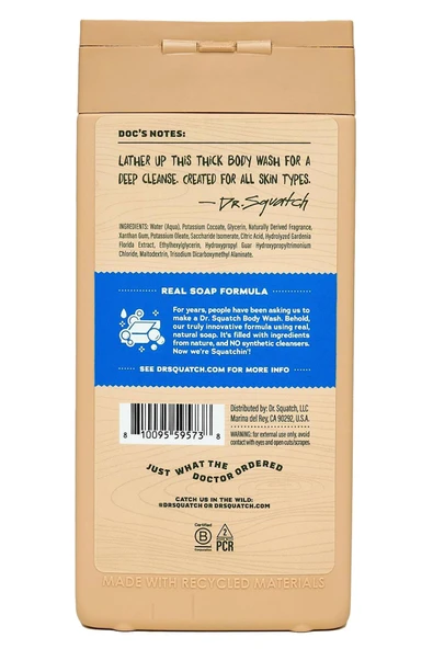 Dr.Squatch Men's Fresh Falls Duş Jeli 414ML - 2