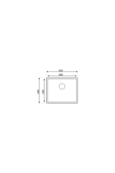 Asil Krom Drawn R15 Series As 359 40×50 Cm, Paslanmaz Çelik Evye, Eviye, Mutfak Lavabo (Sifon Dahil) - 3