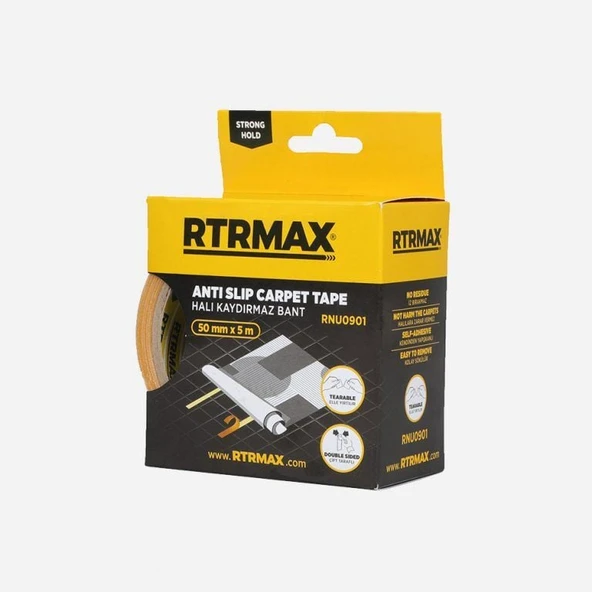 RNU0901 Çift Taraflı Halı Kaydırmaz Bant 50 mm x 15 mt