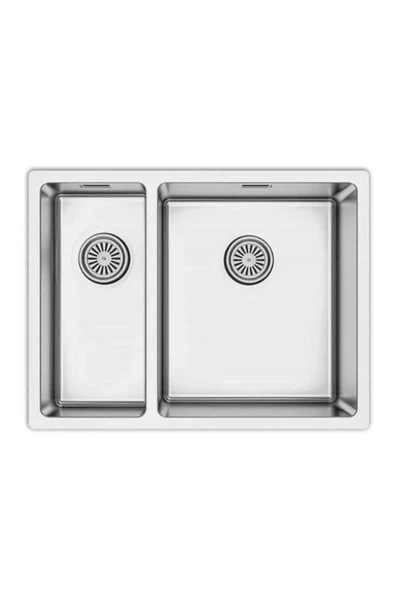 Asil 1.5 Göz Tam Kare Mermer Altı Eviye Sol Damlalık 44X58 58-A