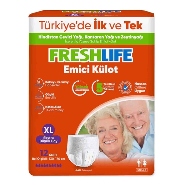 Freshlife Emici Külot Xl Beden 12x6 72 Adet