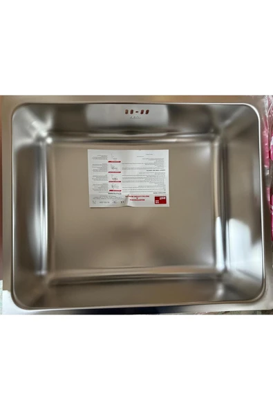Asil Krom Paslanmaz Çelik Evye (As 359) 5 Yıl Garanti. Ücretsiz Kargo. Sifon Takımı Hediye - 2