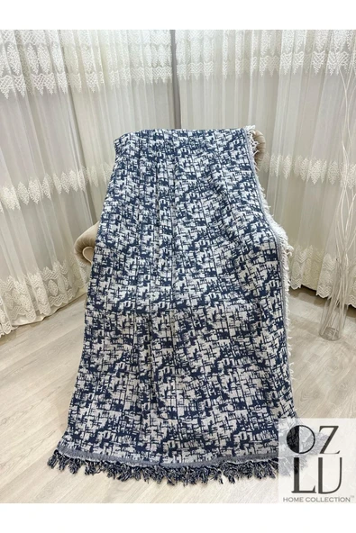 Pamuklu Koltuk - Çekyat Örtüsü 170x220 Hasır Desen