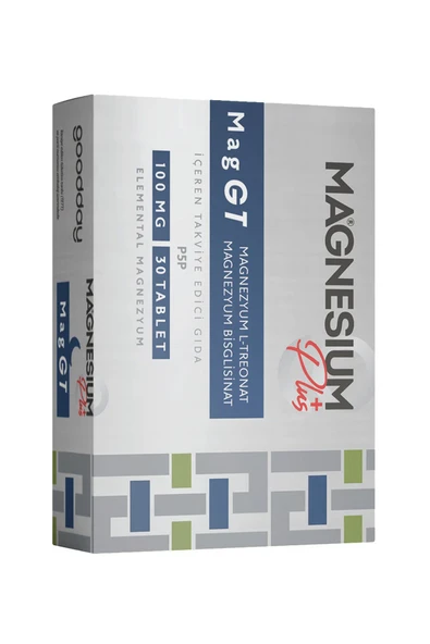 Magnesıum Plus Gt (MAGNEZYUM BİSGLİSİNAT - L-TREONAT) & P5p 30 Tablet