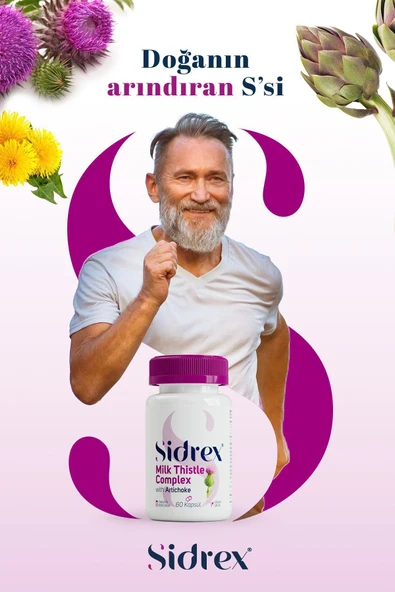 Milk Thistle Complex Deve Dikeni Ekstresi Ve Enginar Ekstresi Içeren Takviye Edici Gıda 60 Kapsül - 6