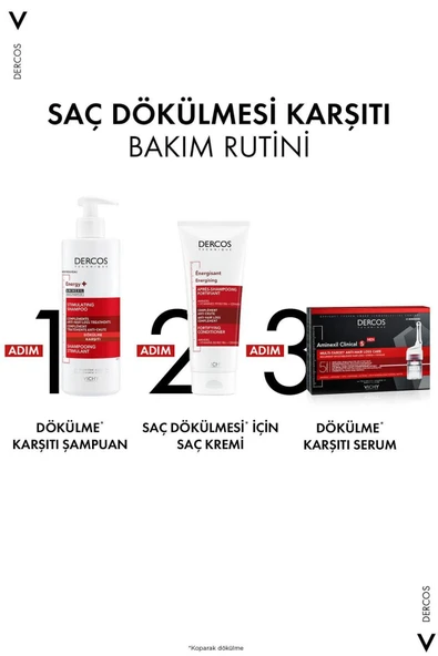 Dercos Saç Dökülme Karşıtı Saç Bakım Seti: Dökülme Karşıtı Şampuan 400 Mlx2- Tüm Saç Tipleri - 8