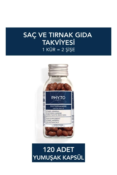 Phytophanere Saç, Tırnak ve Cilt için Takviye Edici Gıda 120 Kapsül