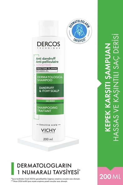 Dercos Anti Dandruff Kepek Karşıtı Şampuan 200 ml - Hassas Saç Derisi