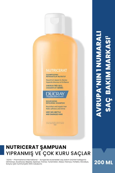 Nutricerat Yıpranmış ve Çok Kuru Saçlar için Besleyici ve Onarıcı Şampuan 200ml