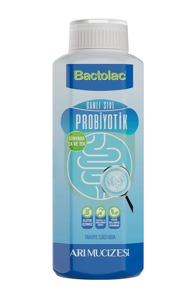 BACTOLAC AKTİF PROBİYOTİK - 1000 ML (DÜNYADA CANLI ORGANİZMA IÇEREN TEK SIVI PROBİYOTİK) ürün görseli 1