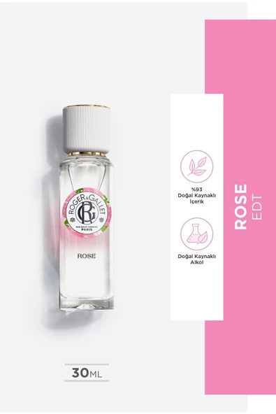 Rose Edt Italyan Mandalinası, Isparta Gülü, Misk Içeren, Çiçeksi, Rahatlatıcı Parfüm 30 Ml