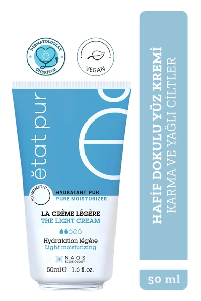 Light Moisturizing Cream Hafif Dokulu Sebum Dengeleyici Yüz Nemlendirici Bakım Kremi 40 ml