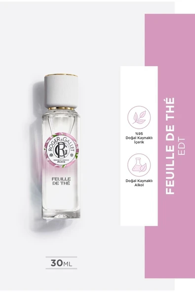 Feuille De The Edt Limon Ve Seylan Siyah Çayı Içeren, Limonsu Dumansı, Rahatlatıcı Parfüm 30 Ml