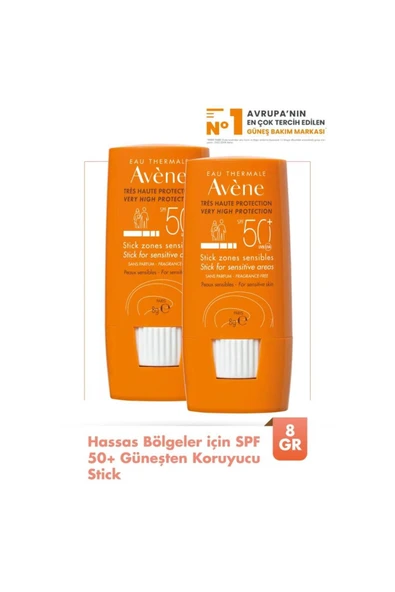 Stick Zones Sensibles Spf 50 Güneş Koruyucu Stick 8 gr X 2
