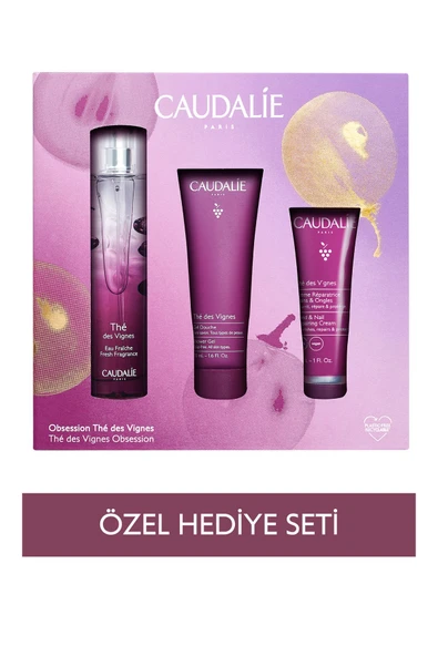 Thé Des Vignes Üçlü Bakım Seti - Aromalı Parfüm 50 ml Duş Jeli 50 ml El Bakım Kremi 30 ml