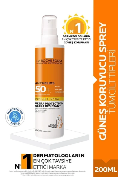 Anthelios Invisible Spray Spf50+ 200 Ml