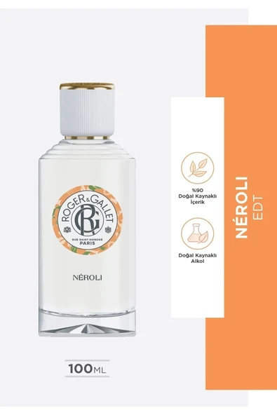 Neroli Edt Portakal Çiçeği Özü, Ölmez Otu Içeren, Çiçeksi, Rahatlatıcı Parfüm 100 Ml