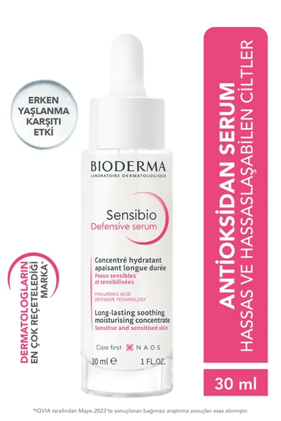 Sensibio Defensive Hassas Ciltler Kırışıklık, Yaşlanma Karşıtı Nemlendirici Antioksidan Serum 30 ml