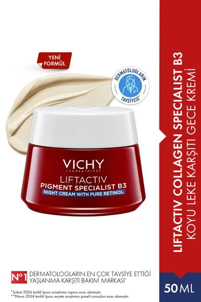 Liftactive Pigment Specialist B3 Koyu Leke Karşıtı Gece Kremi 50 ml