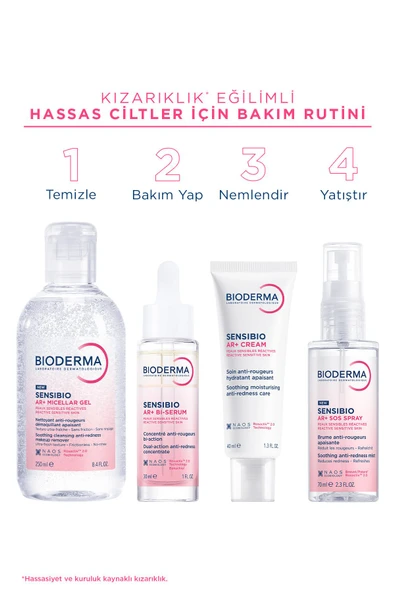 Sensibio AR+ Kızarıklık Eğilimli Hassas Ciltler Kızarıklık ve Yaşlanma Karşıtı Bakuchiol Serum 30 ml - 5