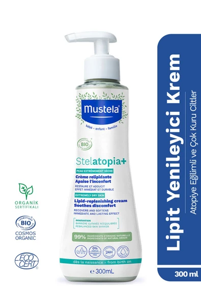 Stelatopia Lipit Yenileyici Krem Pompalı Şişe 300 ml