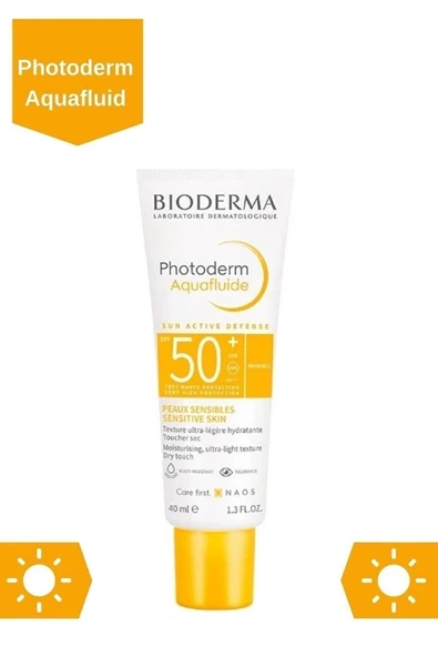Yağlı Ciltlere Özel Photoderm Max Aquafluid Spf 50 Parlama Karşıtı Güneş Koruyucu 40 Ml.