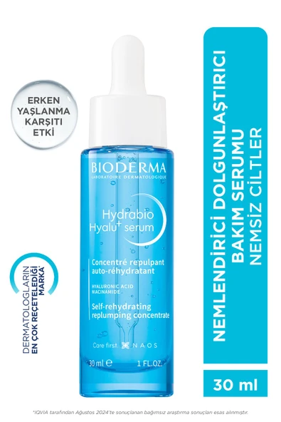 Hydrabio Hyalu+ Yüz Serumu Dolgunlaştırıcı Nemlendirici Erken Yaşlanma Karşıtı Hyalüronik Asit 30 ml