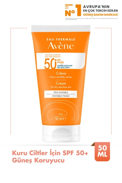 Cream Kuru Ciltler için SPF 50+ Yüksek Korumalı Güneş Kremi 50 ml
