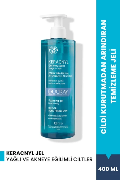 Keracnyl Gel Yağlı Ve Akneni Cilt Için Temizleme Jeli 400 ml