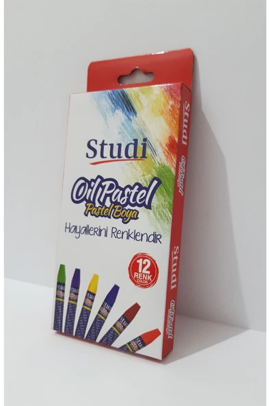 renkli çiçekler Pastel Boya 12 Renk