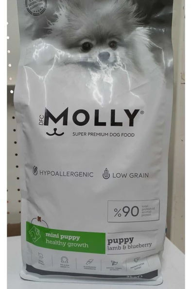 Molly Hypoallergenic Kuzu Etli Mini Irk Yavru Köpek Maması 2 kg - 2