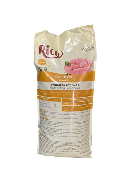 Rico Yetişkin Kedi Maması- tavuklu 15 kg - 4