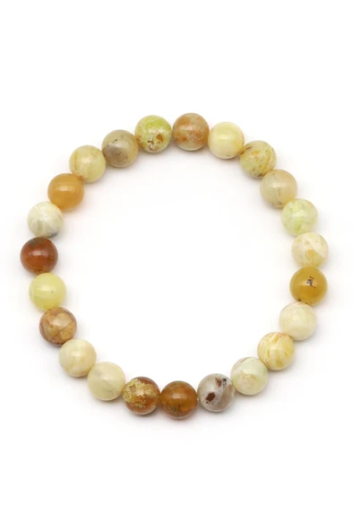 Opal Doğal Taş Bileklik 8 mm Küre Kesim - Resim 2