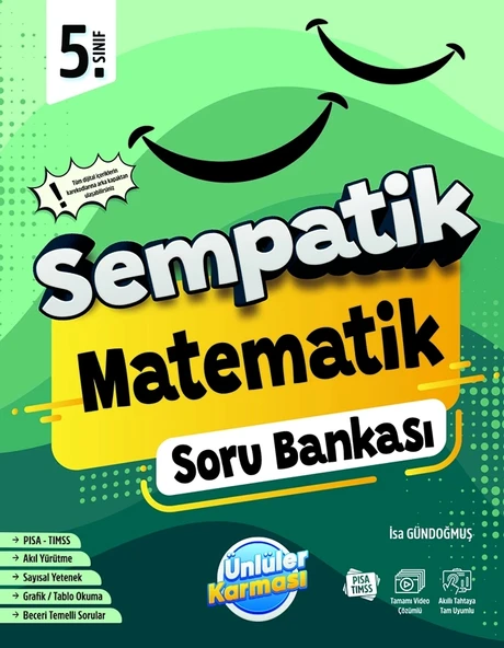 Ünlüler Karması 5.Sınıf Sempatik Matematik Soru Bankası