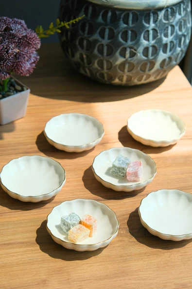 Kütahya Porselen Bone Luz Kase Altın File 6 Parça 8cm BNLZF08KSS220 - 5