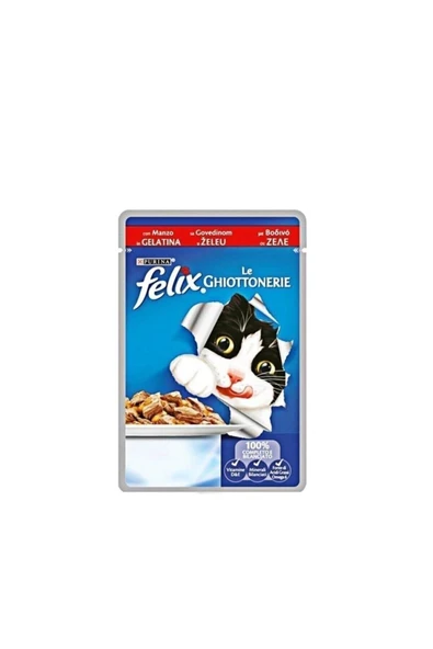 FELIX Sığır Etli Pouch Yaş Kedi Maması 85 gr X 12 Adet - 4
