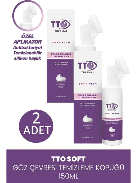 TTO Soft Göz Çevresi Temizleme Köpüğü 150 ml 2 Adet