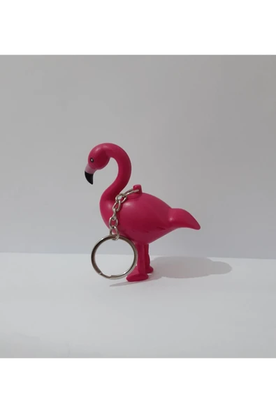 renkli çiçekler Anahtarlık Sinyal Işıklı Flamingo Anahtarlık