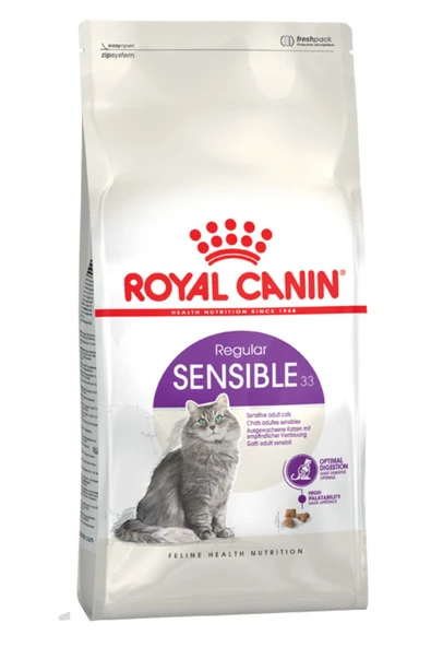 MM PETSHOP Royal Canin Sensible 33 Hassas Sindirimi Olan Kediler Için Mama 2 Kg