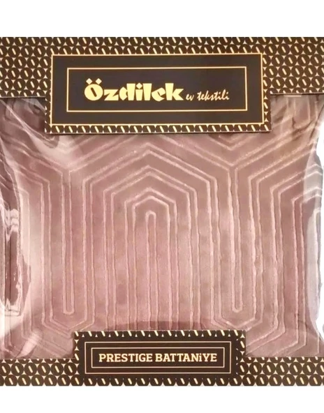 Özdilek Prestige Kalın Embos Çift Kişilik Battaniye (220x240)-Cameo Brown - 2