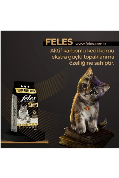 FELES %100 Tozsuz Kedi Kumu 30 Litre - 4