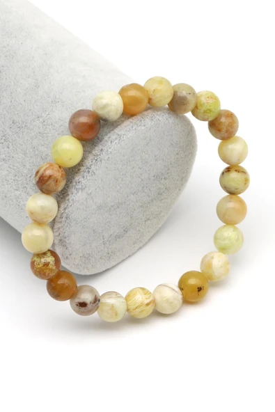 Opal Doğal Taş Bileklik 8 mm Küre Kesim ürün görseli 1