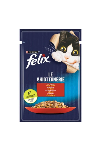 FELIX Sığır Etli Pouch Yaş Kedi Maması 85 gr X 12 Adet - 3