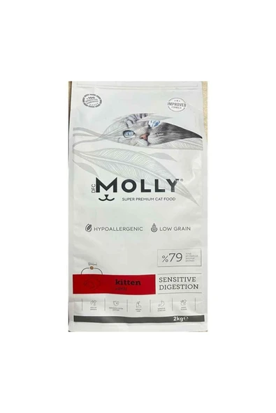 Molly Kuzulu Hipoalerjenik Yavru Kedi Kuru Maması 2 Kg