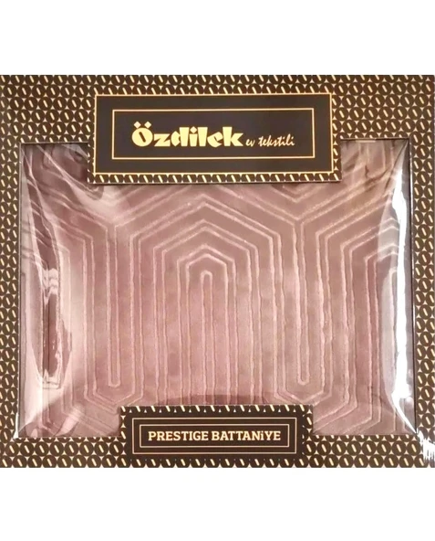 Özdilek Prestige Kalın Embos Çift Kişilik Battaniye (220x240)-Cameo Brown